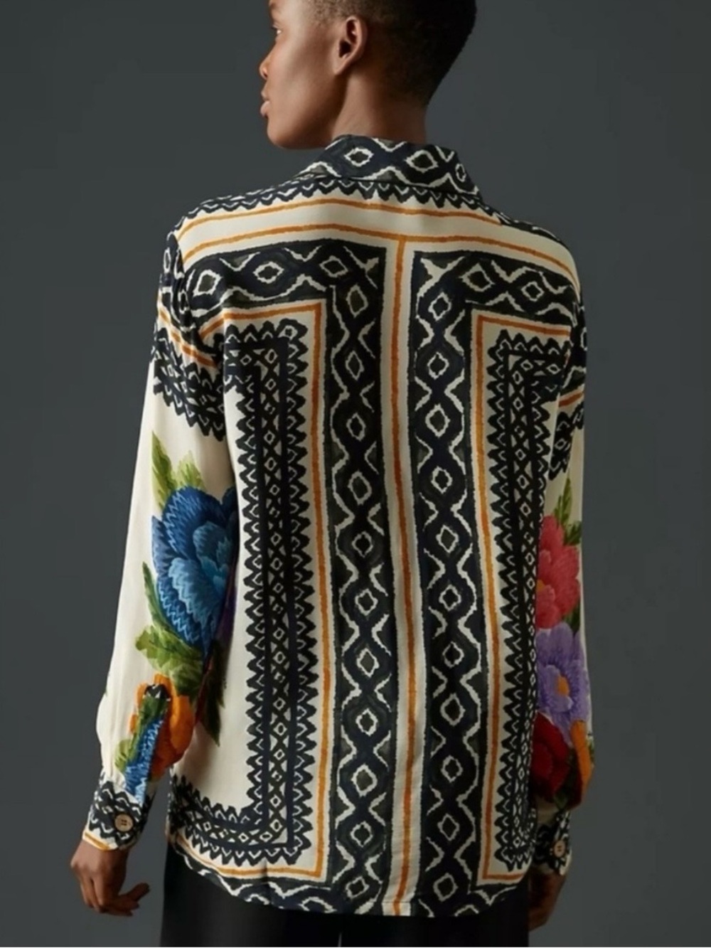 Farm rio Anthropologie Size M blouse - Picture 3 of 9
